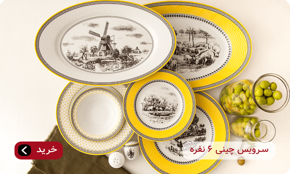 سرویس 6 نفره چینی زرین