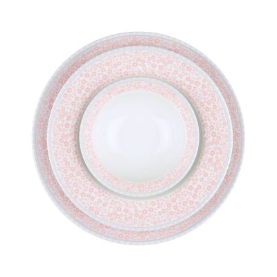 سرویس 28 پارچه 6 نفره طرح کلارا گلبهی