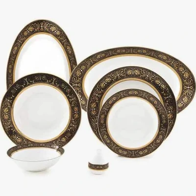 سرویس چینی میدنایت 6نفره 28پارچه
