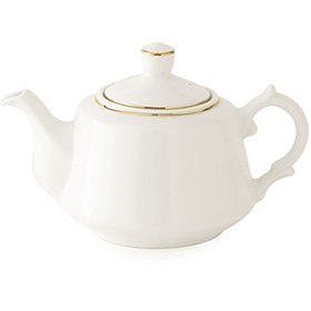 قوری چای لندنی لب طلایی و لب نقره ای 1عدد